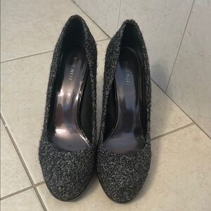 Nine West Women's Black Tweed Heels